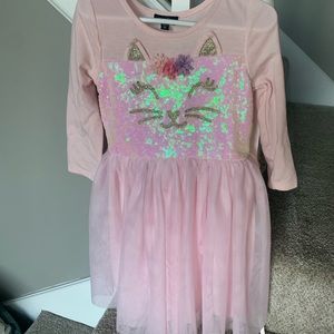 Long sleeve, sequin cat dress size 6